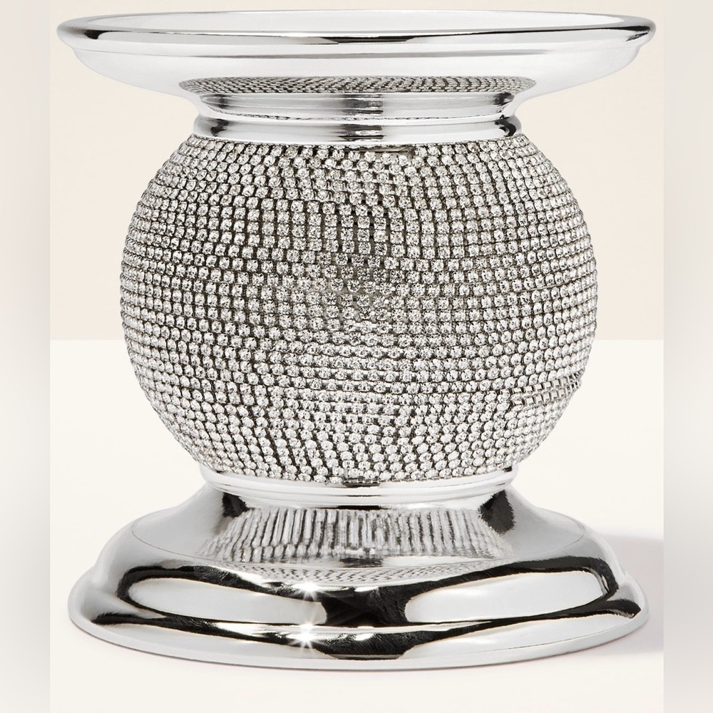🆕🕯️ BATH & BODY WORKS BLING APPLIQUÉ 3-WICK CANDLE HOLDER. BRAND NEW!